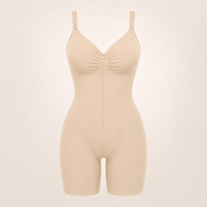 Zip-Up Shapewear Bodysuit – Tummy Control & All-Day Support