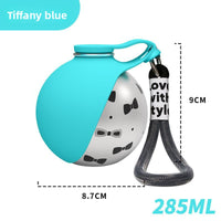 Tiffany Blue Pet Water Bottle (With Print)